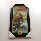 Miller High Life Beer Wildlife Mirror Brown Bear 14x25 Mirror Scott Zoellick New