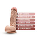 Blush Dr skin 8 5  Long 2  Thick Soft Realistic Dildo With Balls Suction Cup
