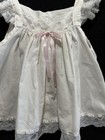 Vintage White Lace Trim Toddler Dress Size 18 Months