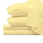  100  Cotton Bed Sheets Set Size  1000 Thread Count Long Full Mellow Yellow