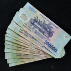 10 Pcs Vietnam 500 000 Polymer Banknotes