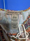 Nwt Sharon Young Colorful Paisley Slit Long Sleeve Rayon Tunic Dress Boho L