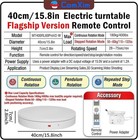 15 8  Remote Motorized Electric Rotating Display Turntable Stand 132-400lbs