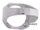 Octagon  925 Sterling Silver Coin Ring For Us Dimes Coin Not Included