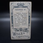 1898 Will s Kings   Queens  48 George Iv Rare Antique Tobacco Cigarette Card