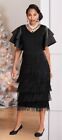 Size 12 Ashro Red Formal Wedding Dinner Party Church Mareena Fringe Sheath Dress