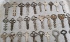 Vintage Flat Key Lot Of 54  Mostly All Padlock Keys 