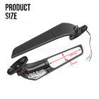 Stealth Wind Wing Led Turn Signal Side Mirrors Fit Yamaha Yzf R1 R3 R6 R7