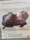 New Vtg  79 Caron Latch Hook Kit - Merry Go Round Pony 27  X 20  Rug Size 