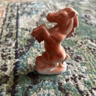 Vintage Rearing Horse Brown Porcelain Ceramic Figurine Japan Small Green Base