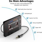 Digitnow Car Audio Cassette To Aux Adapter  3 5mm Cable Tape Black 