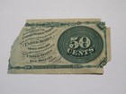   50 Fourth Issue Fractional Currency Obsolete Bank Note Bill 4th Stanton