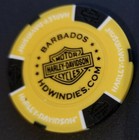 Hd Of West Indies   Barbados   International Harley Davidson Chip   Yellow black
