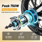 Aipas A2 20  Folding Fat Tire Ebike 750w 48v 12 8ah Compact Electric Bike Usa