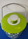 Vintage Mid Century Modern Butterfly Ice Bucket Retro Green Blue Mcm Barware
