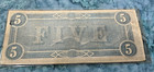 1864 Confederate States Of America  5 Five Dollars - Civil War Note