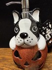 Brand New Boston Terrier Jack O Lantern Soap Dispenser Booporium Halloween