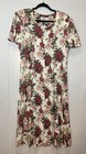 Vintage Chiasso Maxi Dress Size 13 14 Floral Button Front Cottagecore Modest