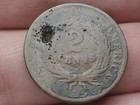 1864-1872 Two 2 Cent Piece- About Good Details  Civil War Type Coin
