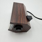 Vintage Copal 227 Flip Alarm Clock Brown Woodgrain Digital Japan Mid Century