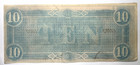 1864  10 Csa Confederate States Of America Currency Note Richmond 82803