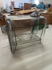 1920 s 30 s Barber Shop  Sterilizer Sanitary Glass Shaving Case W  Tool Jar