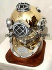18  Diving Helmet Copper Navy Mark V Deep Sea Divers Antique Scuba Divers