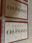 Papyrus Lot Of 6 Christmas Holiday Cards  Pretty Red  Glitter New
