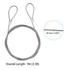 Stainless Steel Cable  2 Pack Pvc Coated 1 25  Wire Rope For Deck Railing 3 3ft