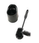 Toilet Bowl Brush Set With Caddy Ergonomic Grip Rim Cleaner Bathroom