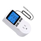 Digital Thermostat Outlet Plug Temperature Controller Heating Cooling With Probe