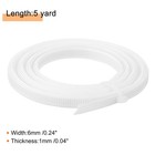 Uxcell Boning For Sewing  1pcs 5 Yards 6mm - Polyester 5 X 6mm  White