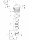 Ingersoll Rand 7100 Compatible Lp Piston   Ship From Chicago  Usa 