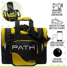 Bowling Bag Pyramid Path Pro Deluxe Single Tote Black gold Holds Shoes New
