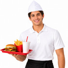 White Garrison Chef Hat Restaurant Food Service Kitchen Uniform Cap Unisex