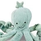Jellycat Odell Octopus Star Green Gray Plush With Crinkle Rattle Stuffed Animal