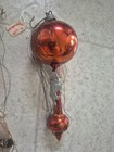 Lot Of 3 Wire-wrapped Early 1890s German Glass Ornaments Antique