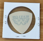 Waylon Jennings Guitar Pick - White black