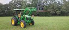 2020 John Deere 5075e 4x4 Tractor 818 Hrs 520m Loader Qa Forks