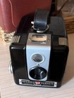 Vtg Kodak Brownie Hawkeye 620 Roll Film Camera Flash Model W original Case
