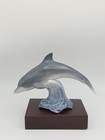 Lladro Figurine Lucky Dolphin In Box Dolphin On A Wave Made In Spain