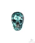 Gemstone 0 7  Spiderweb Turquoise  matrix Turquoise  Hand Carved Crystal Skull