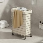 Wheeled Laundry Hamper Large Capacity Household Storage Sturdy Construction