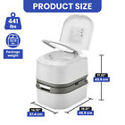 6 3 Gallon Portable Toilet 24l Rv Camping Travel Commode Porta Potty W  Paper