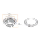 Grommet Eyelet Kit 100pcs  10mm Inner Dia With Tool  Silver