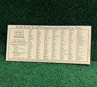 Vintage Putt-putt Golf Score Card  1980  Ppa Professional Putters Association