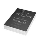 Printed Save The Date Wedding Invite  Save The Date Announcements W photo Qty 30