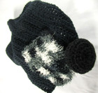 Dish Cloth Set  2 Dishclothes And 1 Dish Scrubber  Pot Scrubby  Handmade  Black