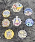 Lot Of 8 Vintage Nasa Patches Space Shuttle Columbia Apollo 16 Xii Usa