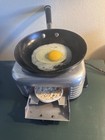 Art Deco 1937 Calkins Breakfaster  T-2 Toaster Hot Plate Cast Aluminum Bakelite